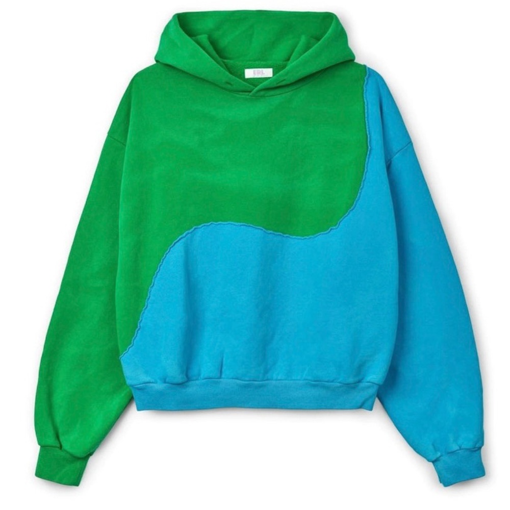 ERL swirl twist hoodie on rare launch color blue/green ALWAYS GET ATTENTION